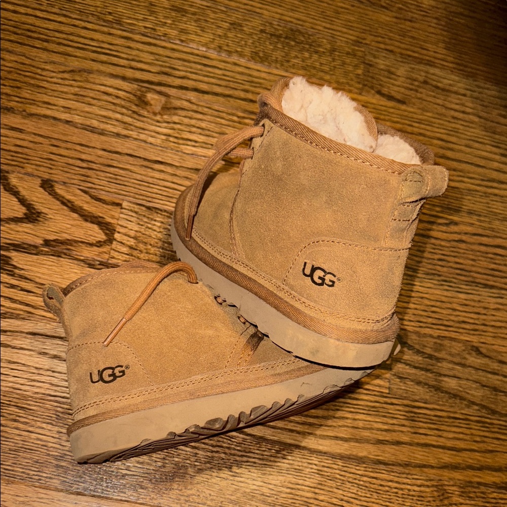 UGG Kids Tan Suede Boots